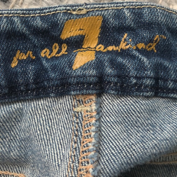 7 For All Mankind Denim Skirt - Picture 4 of 6